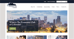 Desktop Screenshot of economicclubcolorado.com